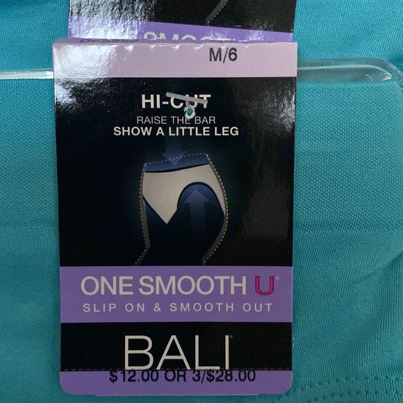 Bali Hi Cut Seamless Brief. Size 6 Blue - Picture 2 of 3